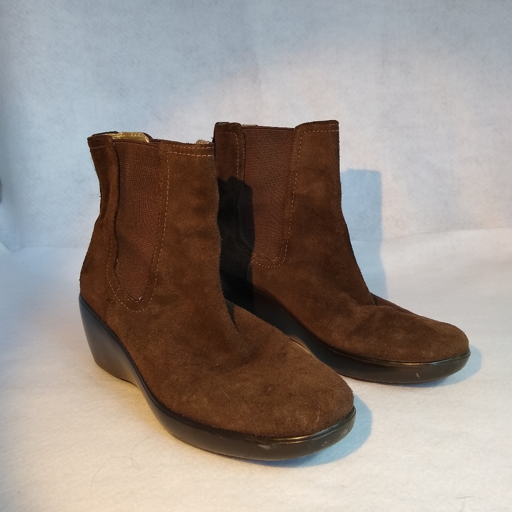 Sperry Weatherproof Brown Suede Ankle Boots 7